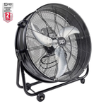 SIP 24" Heavy-Duty Drum Fan with 360° Rotation and Variable Speed Settings