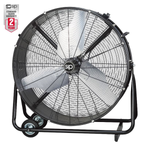 SIP 36" Industrial Drum Fan with 360° Rotation and Variable Speed Settings