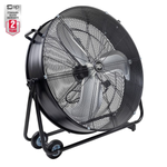 SIP 30" Heavy-Duty Drum Fan with 360° Rotation and Variable Speed Settings