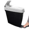 P+L Sanibin 15L Feminine Pedal Bin – Black/Silver