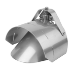 Bloqueador de ratas de acero inoxidable Metex Ratwall para tubos de 150 mm