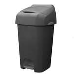 P+L Systems Nappease 60 Litre Nappy-Hazardous Waste Pedal Bin - Grey | Secure Waste Disposal Solution