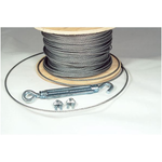 Galvanised Wire Rope 3mm x 100m - Flexible Straining Wire for Bird Netting