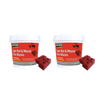 Pest-Stop Super Rat & Mouse Killer (Bromadiolone) Wax Blocks – 2 Pack