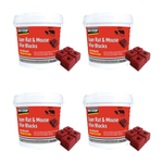 Pest-Stop Super Rat & Mouse Killer (Bromadiolone) Wax Blocks – 4 Pack