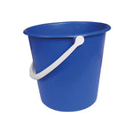 9 Litre Plastic Bucket With Handle - Various Colours - Each
