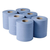 Blue Standard Centrefeed Embossed Roll - 2ply - 145m - Pack of 6