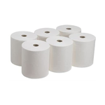 White Standard Centrefeed Flat Sheet Roll - 2 Ply - 145m - Pack of 6
